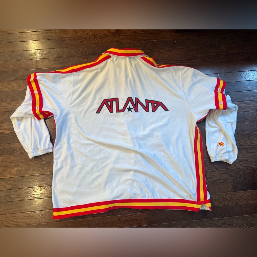 Vintage 2003 Atlanta Hawks NBA All Stars Velour Jacket Sz 5 XL